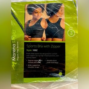 Marena sports bra-new in package-size?